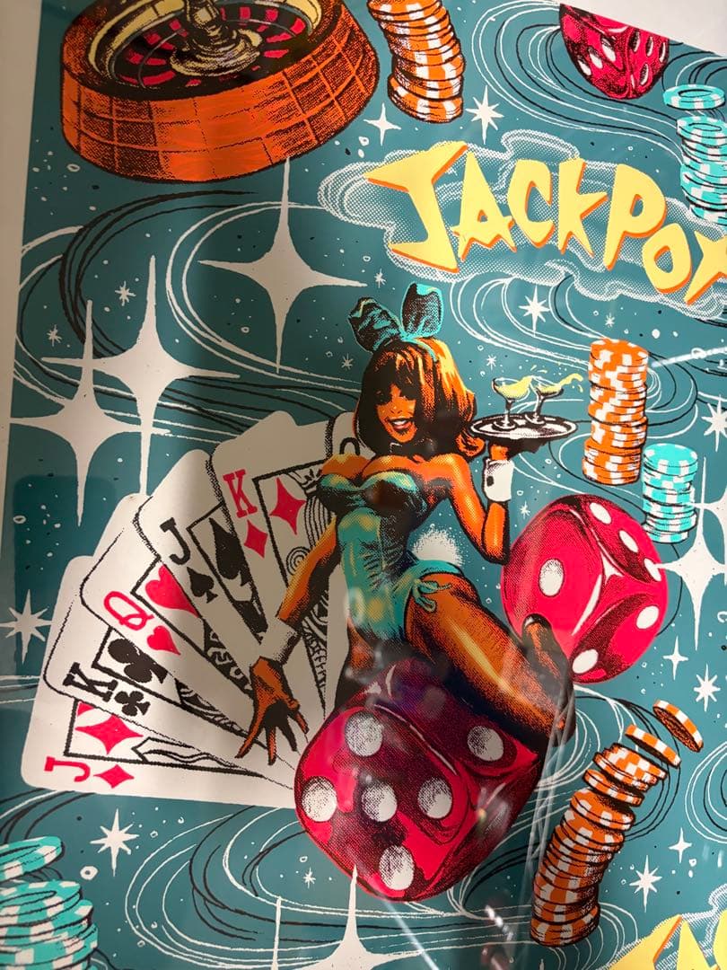 ロッキンジェリービーン　JACKPOT シルクスクリーンアート