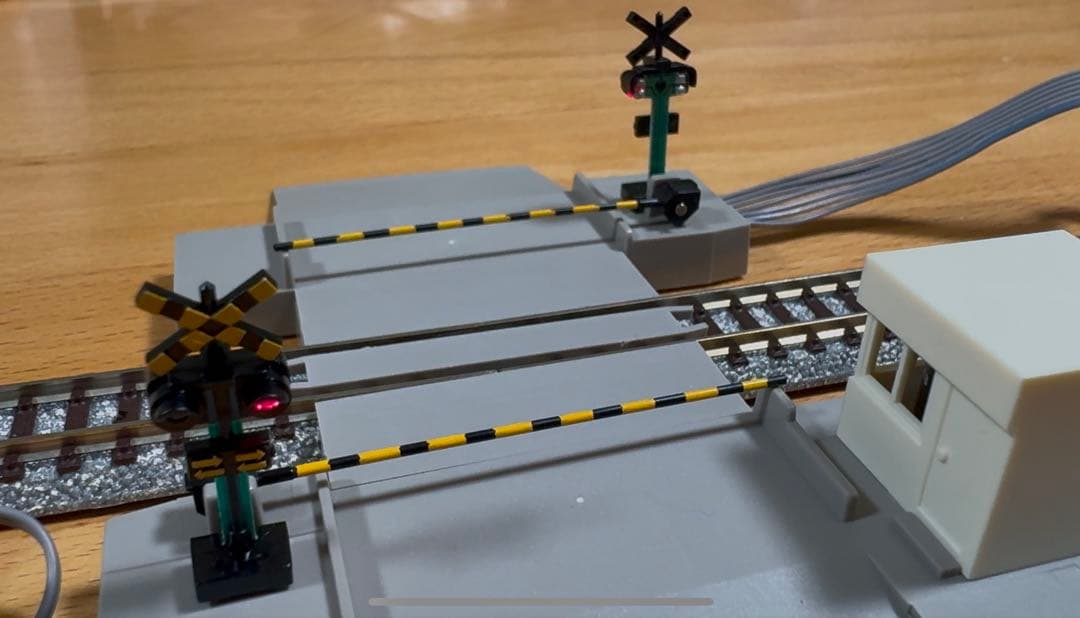 TOMIX 5555 Nゲージ TCS自動踏切セット センサーレール付き 美品