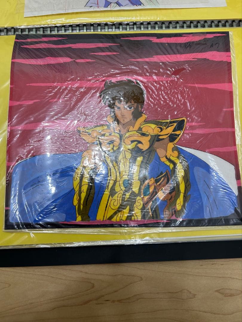 聖闘士星矢　アニメ　セル画　黄金聖闘士　レオ　アイオリア　80年代