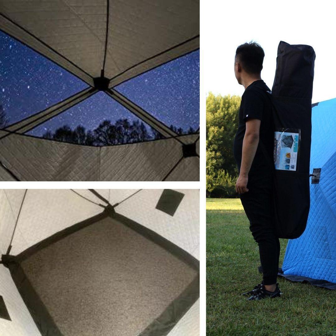 テントサウナ5点セット パノラマ ワイドビューテントモデル 家庭用サウナ