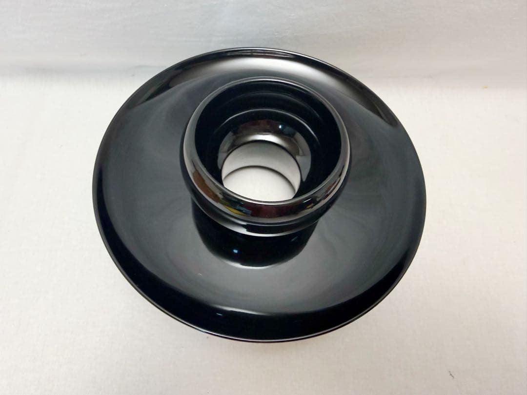 未使用 茶道具 輪島塗 黒真塗 天目台 茶器 抹茶 共箱