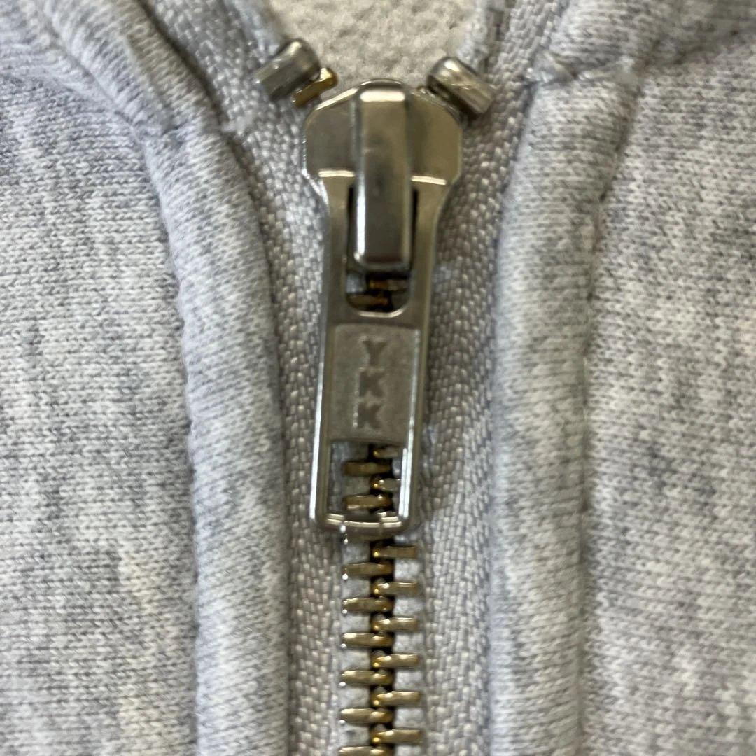 【90s/希少】 Stussy グレー フルジップ パーカー