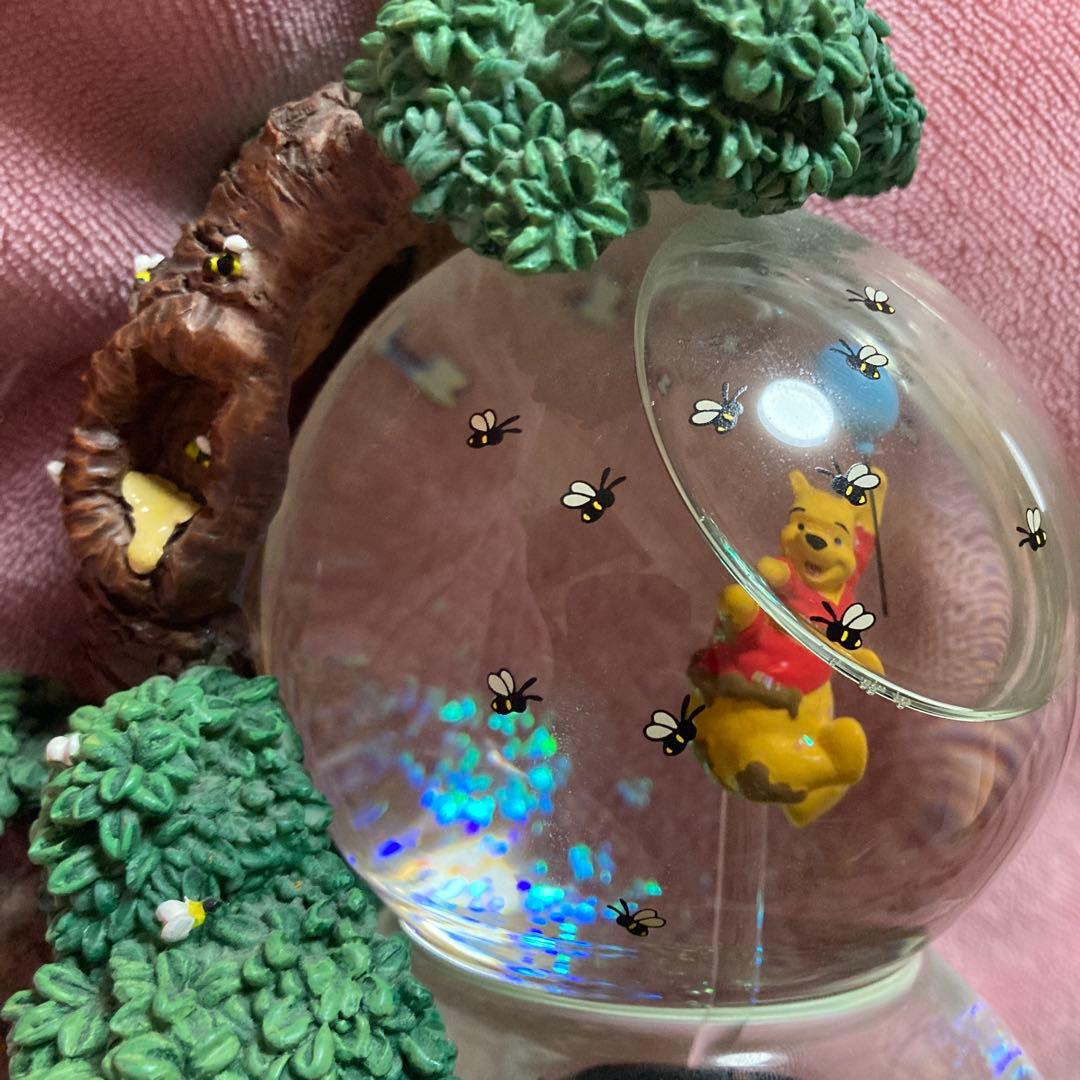【廃盤品】くまのプーさん　ディズニー スノードーム オルゴール　ヴィンテージ