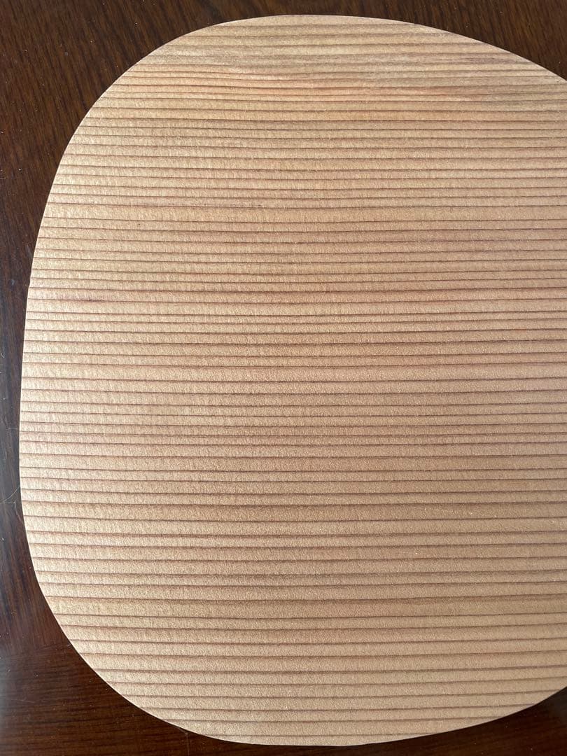 一斉作 木製　団扇　共箱付き　茶掛け