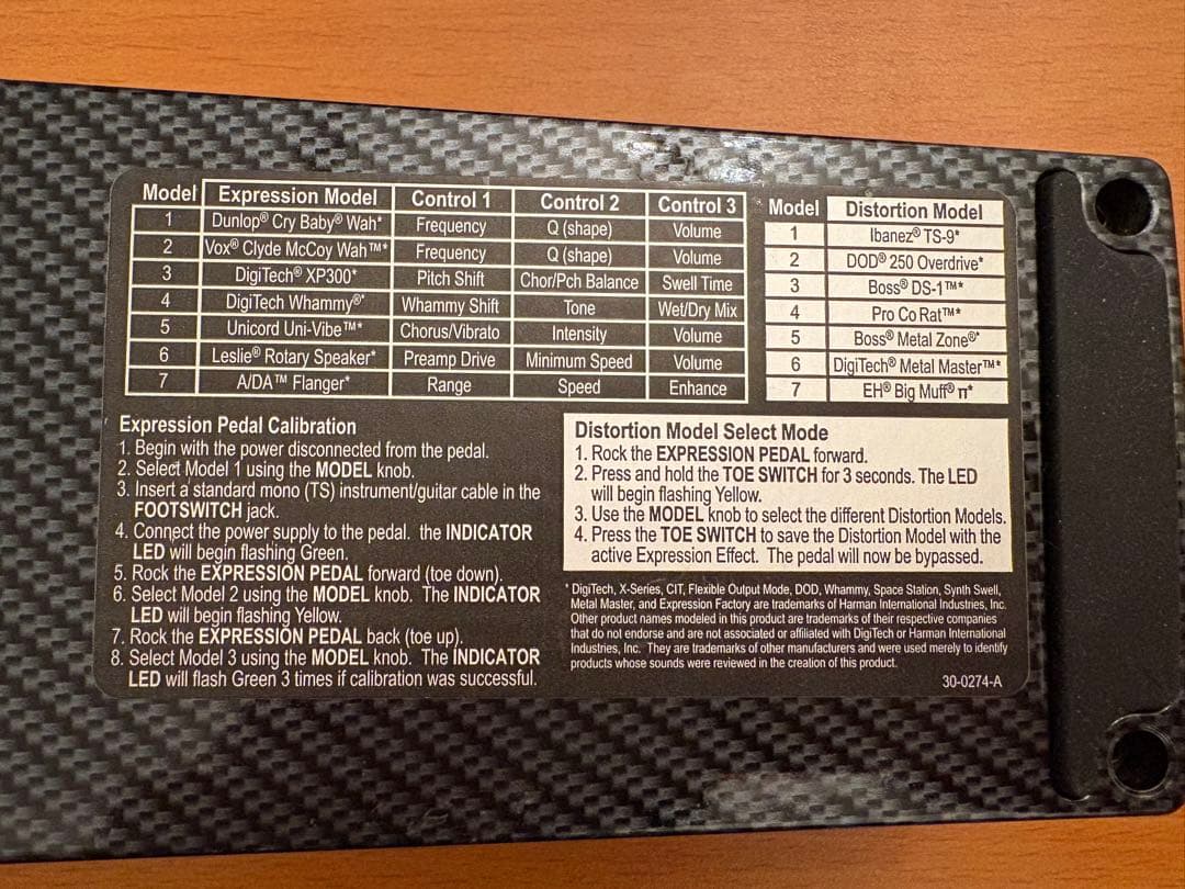 ギター DigiTech EX-7 Expression Factory