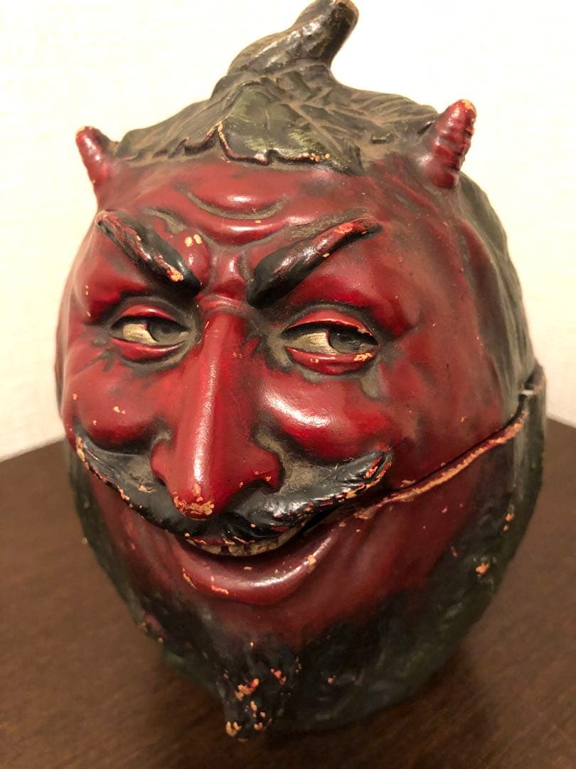 アンティーク　デビル 悪魔 サタン 骨董　ヒュミドール　髑髏　骸骨　ビンテージ
