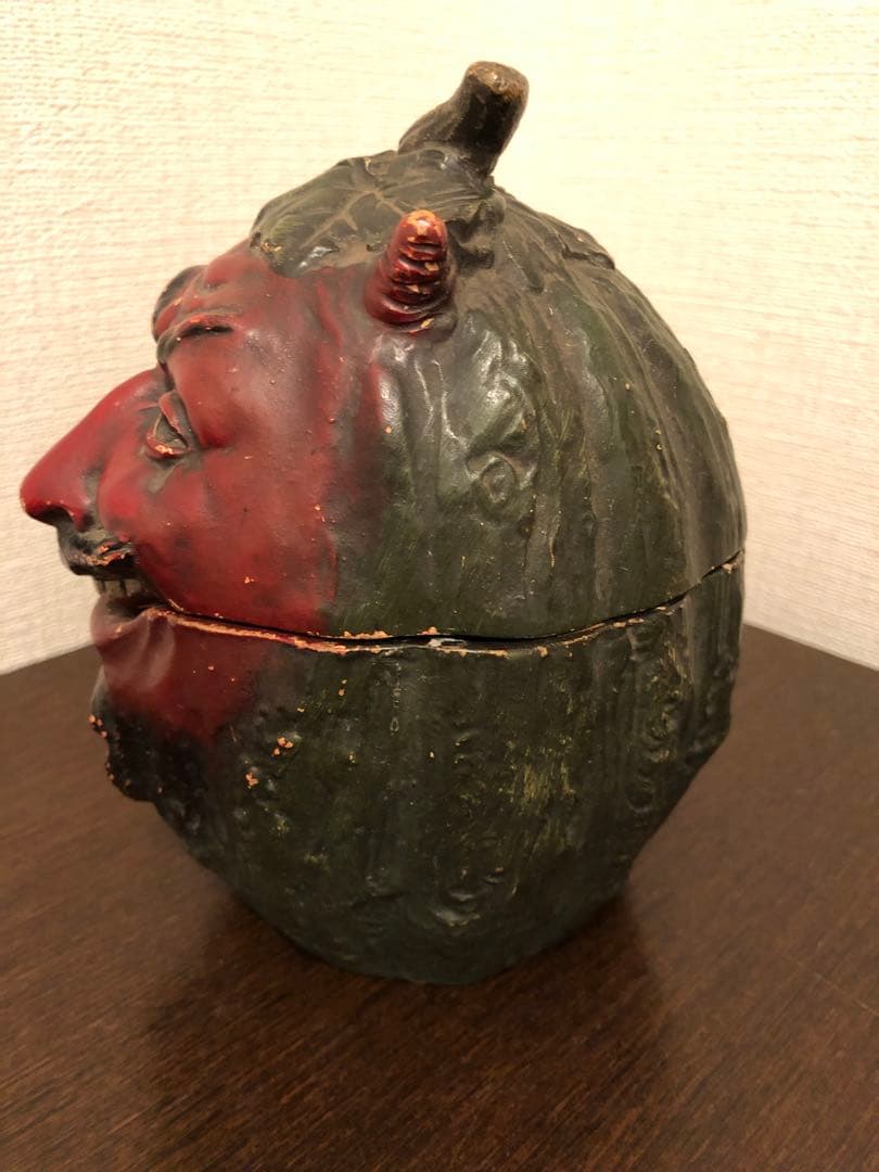 アンティーク　デビル 悪魔 サタン 骨董　ヒュミドール　髑髏　骸骨　ビンテージ