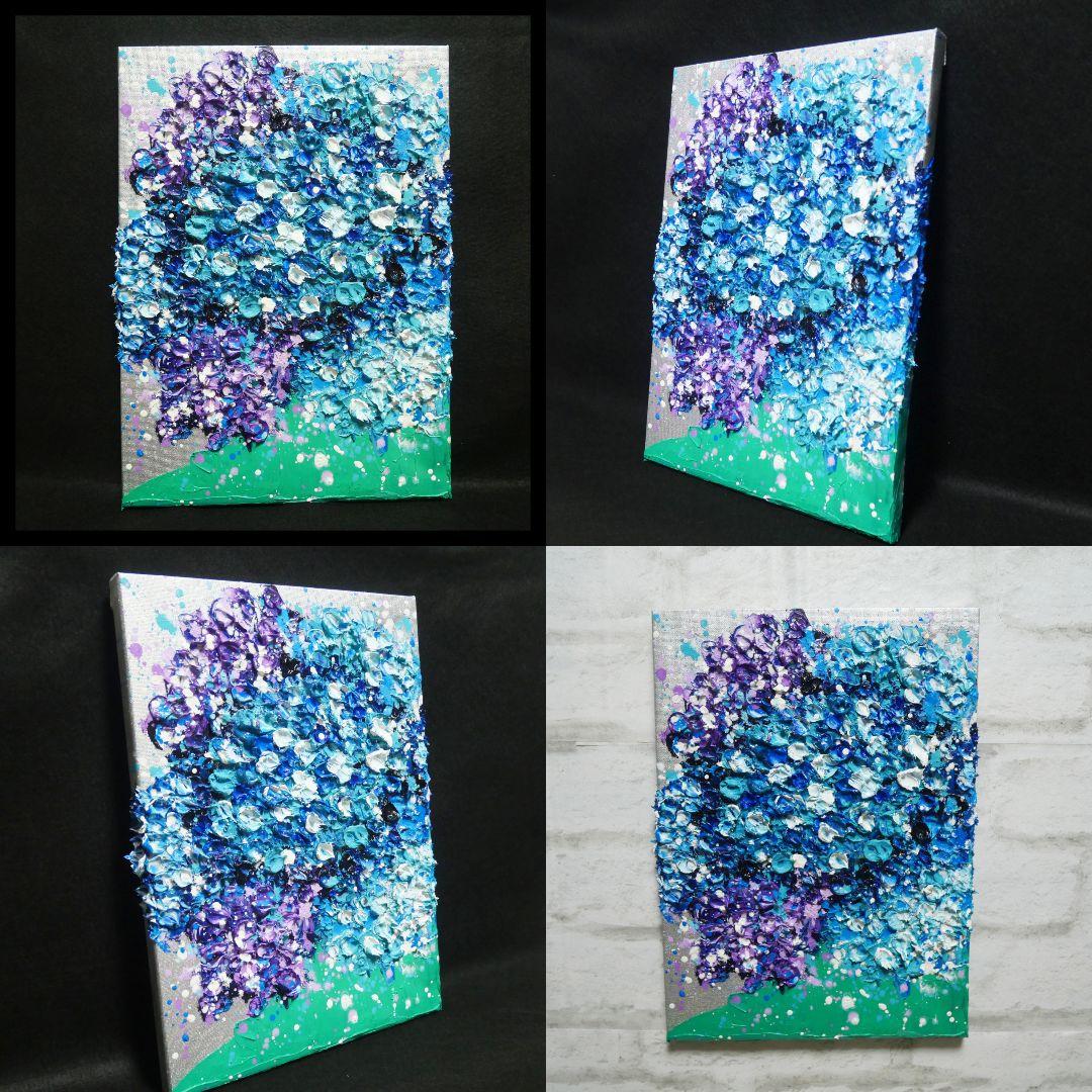 油絵 油彩 油彩画 絵 絵画 【梅雨の花】