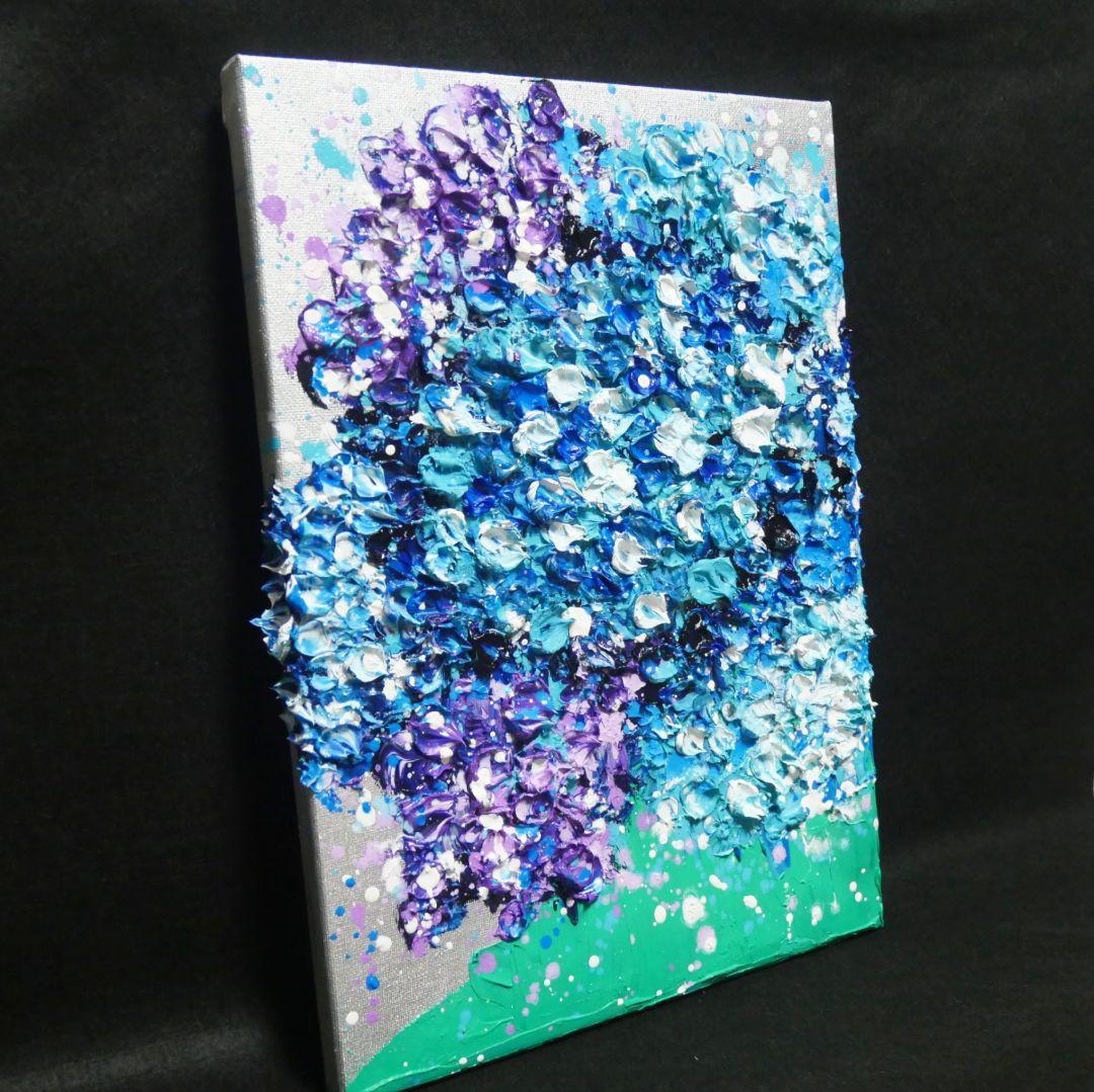 油絵 油彩 油彩画 絵 絵画 【梅雨の花】