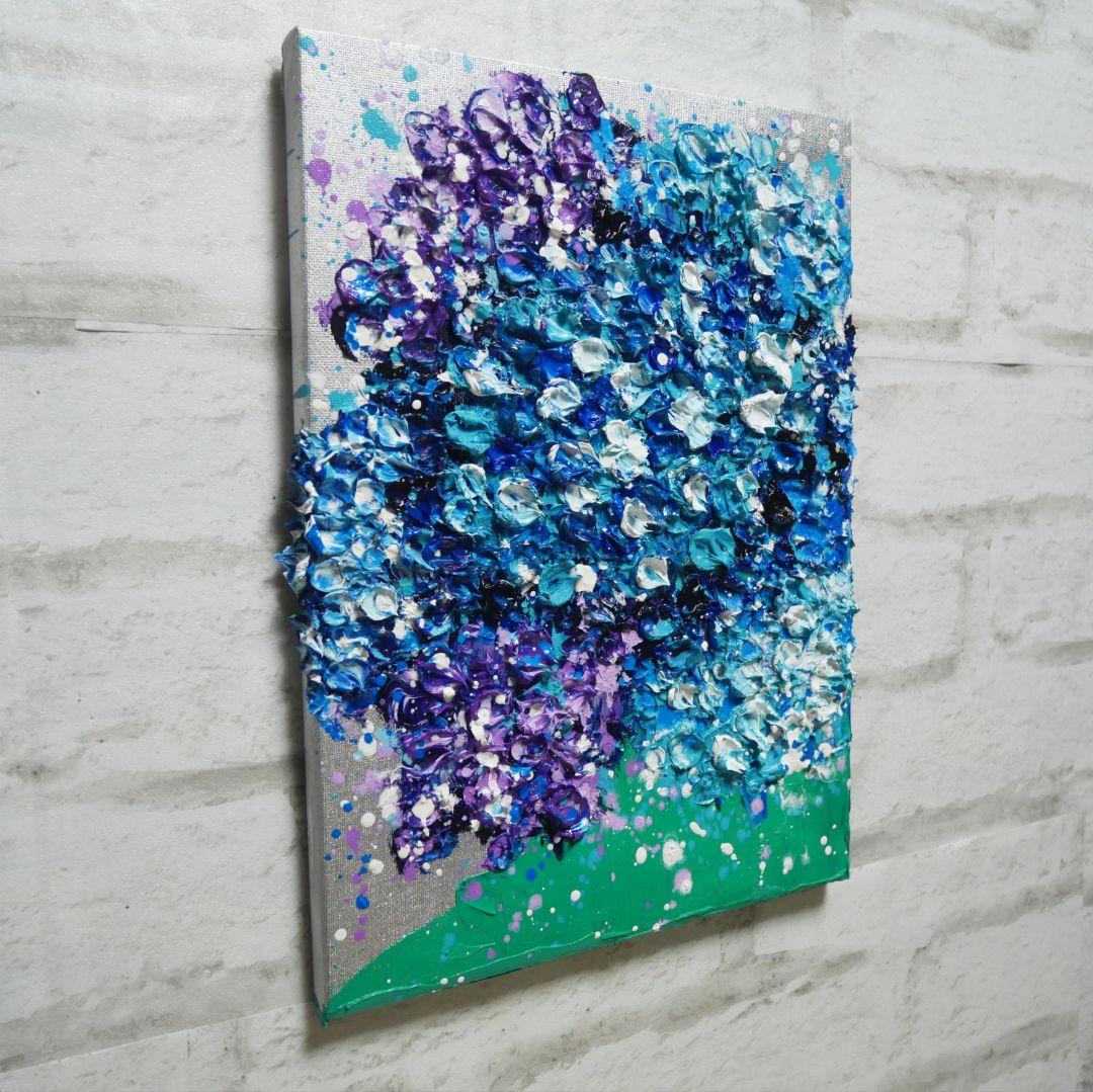 油絵 油彩 油彩画 絵 絵画 【梅雨の花】