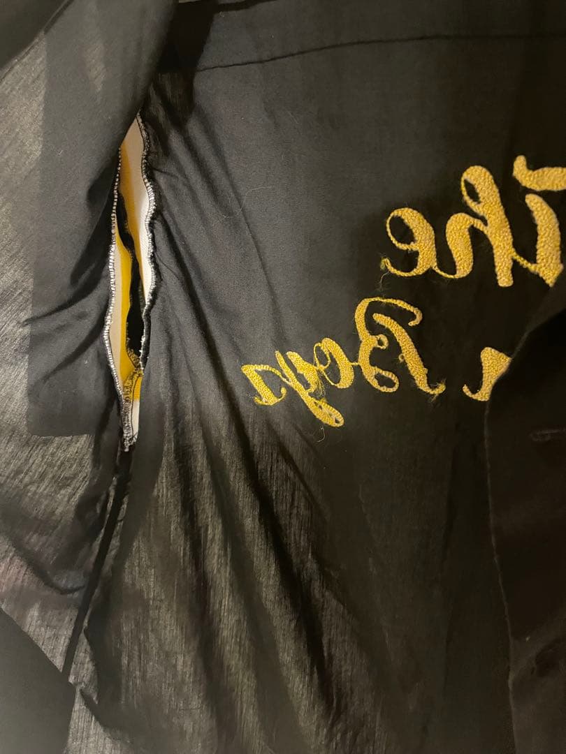 70's HILTON ヒルトン ボウリングシャツ チェーン刺繍 アメカジ