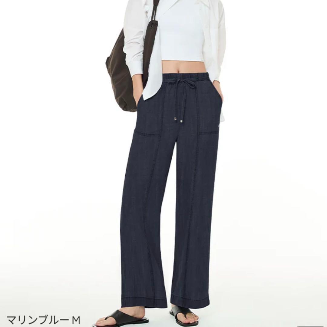 緊急セール　アンダール　デニム ワイドパンツ andar ロング　S