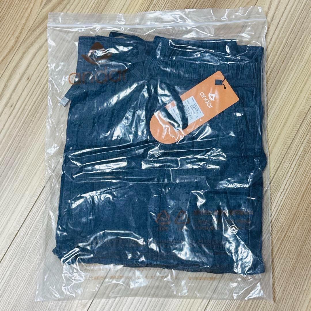 緊急セール　アンダール　デニム ワイドパンツ andar ロング　S