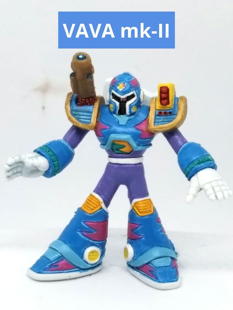 ロックマン フィギュア 消しゴム X3ナイトメアポリス 　塗装品