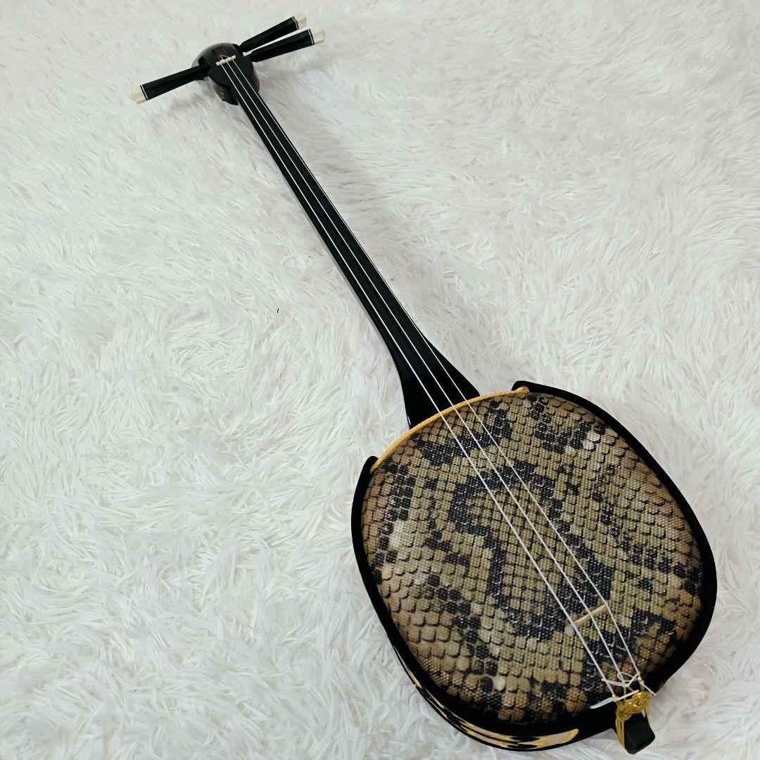 【美品】まちだ屋 沖縄三線 初心者ベーシックセット　ソフトケース付　三味線