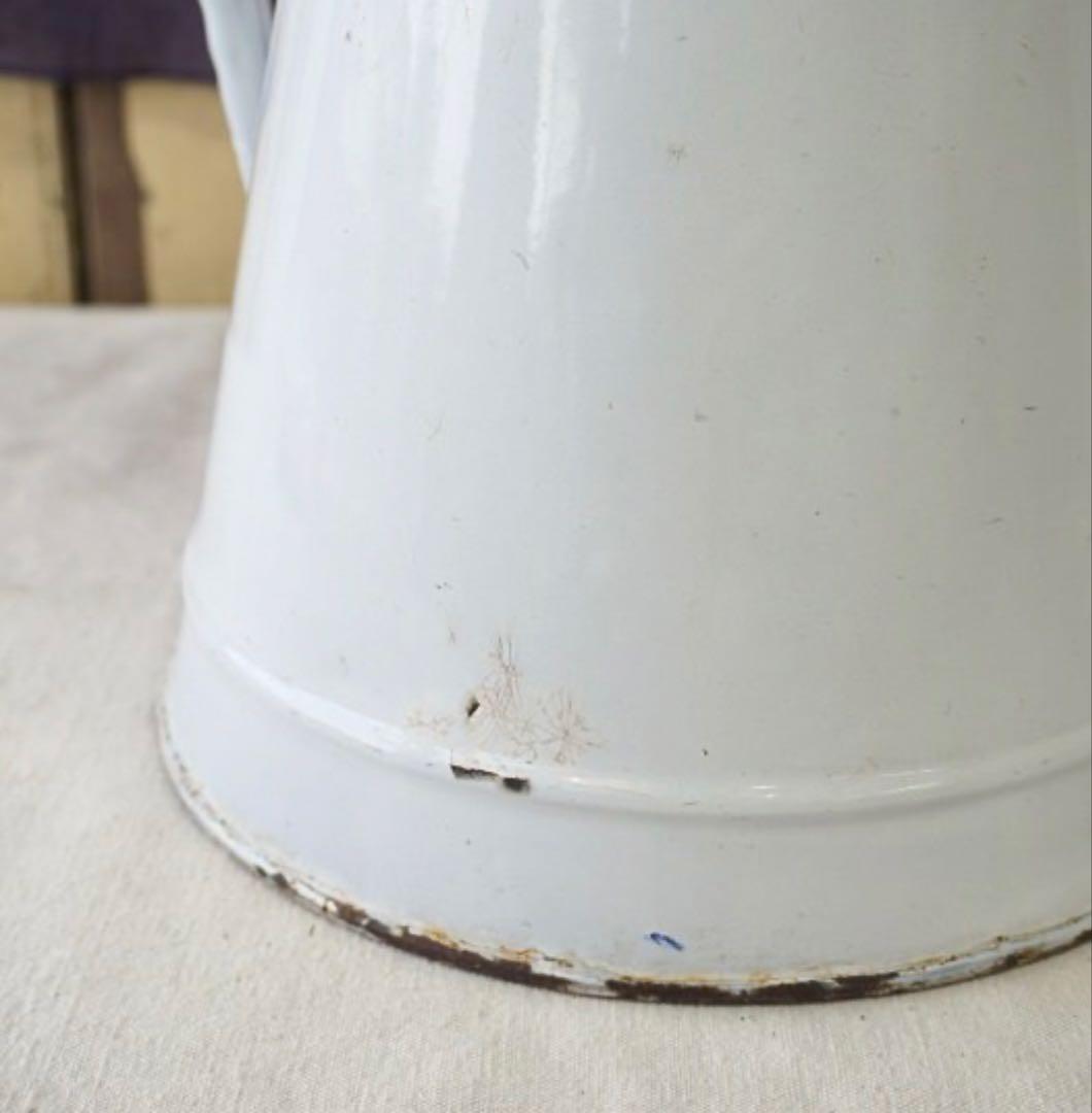 イギリス アンティーク 大きなサイズのホーロージャグ