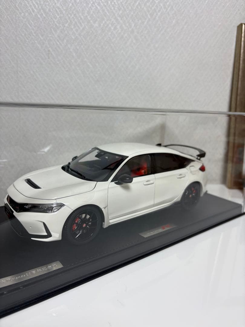 【美品】1:18 Honda Civic TYPE-R モデルカー　ホワイト