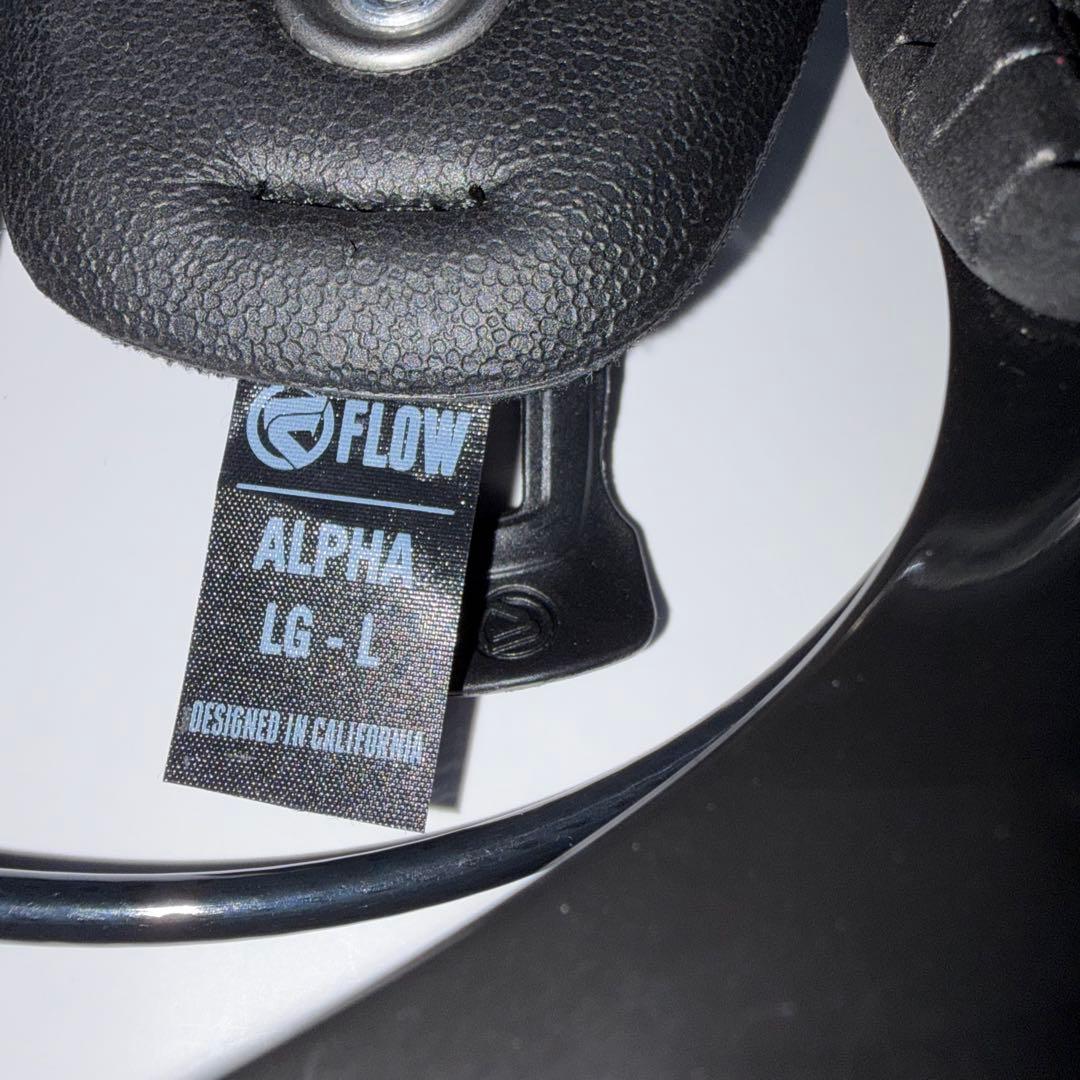 【未使用品級】FLOW ALPHA スノーボード ビンディング LG-Lサイズ