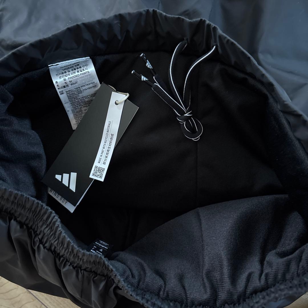 新品　アディダス　メンズ　中綿ウィンドブレーカー　上下セットアップ　黒　L
