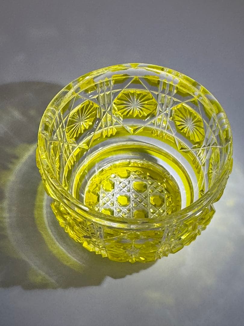 復元島津薩摩切子　猪口　Shimadzu　Satsuma Kiriko　N006