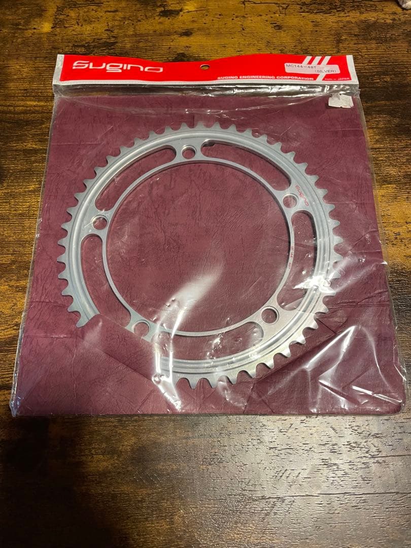 SUGINO MC144 48T チェーンリング シルバー未使用品