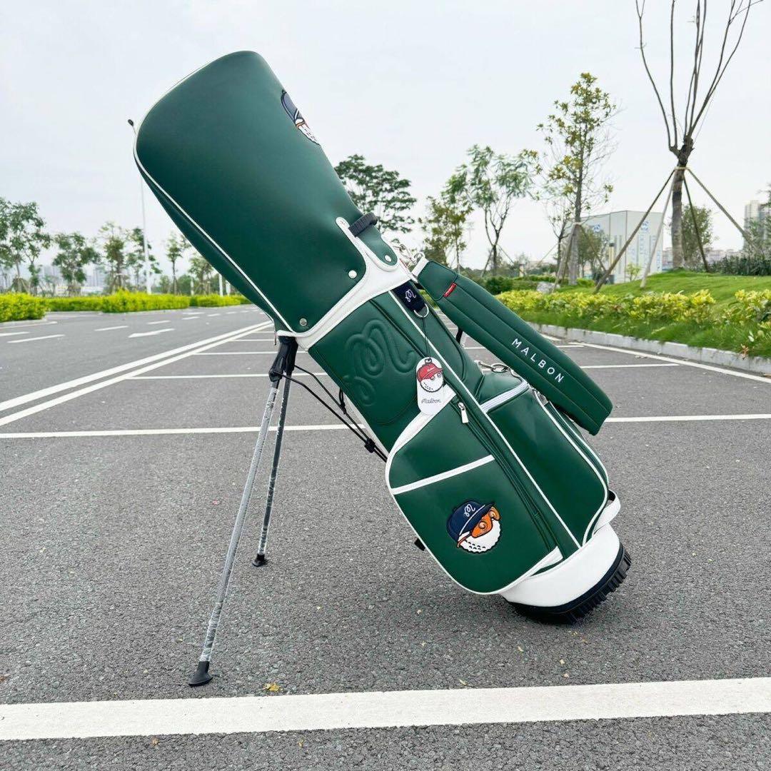 マルボンゴルフ malbon キャディバッグ  スタンド型バッグ グリーン