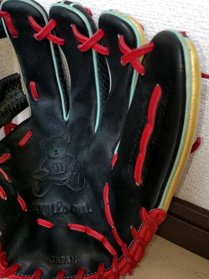ウィルソン　軟式内野　オーダーグローブ　87型　鬼滅の刃　煉獄杏寿郎風