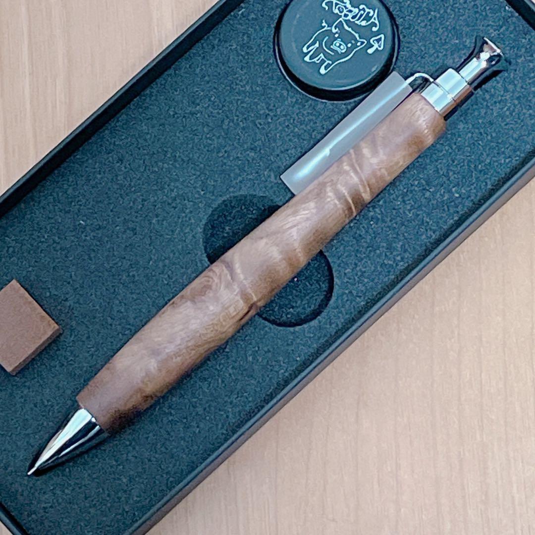 【24時間以内発送】こぶた工房 極上杢 マーブルウッド シャープペンシル