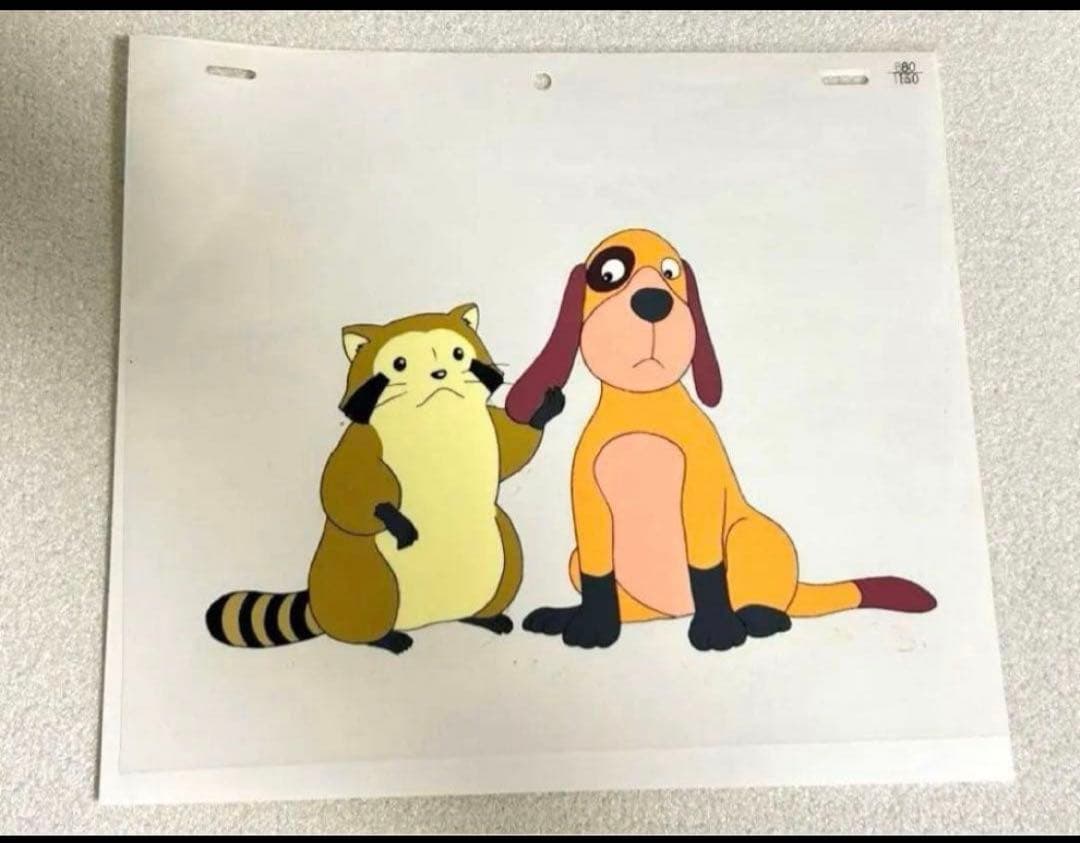 あらいぐまラスカル & ペリーヌ物語バロン復刻版セル画　日本アニメーション