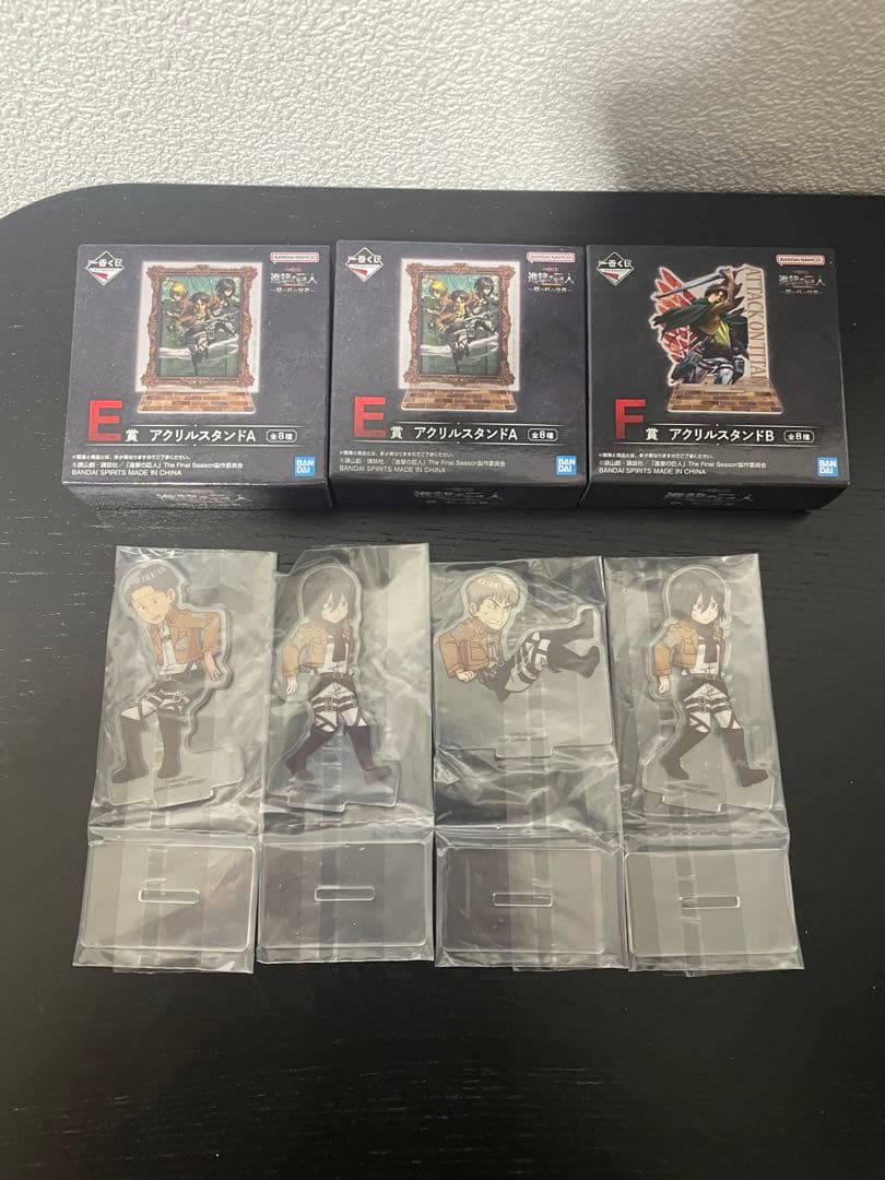 一番くじ 進撃の巨人～壁の外の世界～ラストワン　エレン　女型の巨人セット➕下位賞