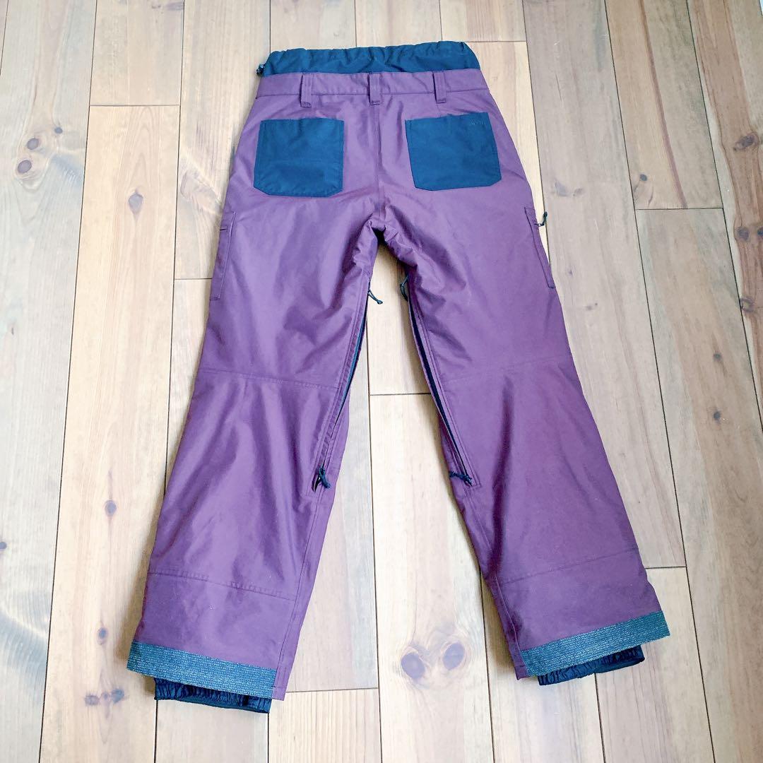 GREENCLOTHING スノーボードパンツ 紫茶色　Lサイズ