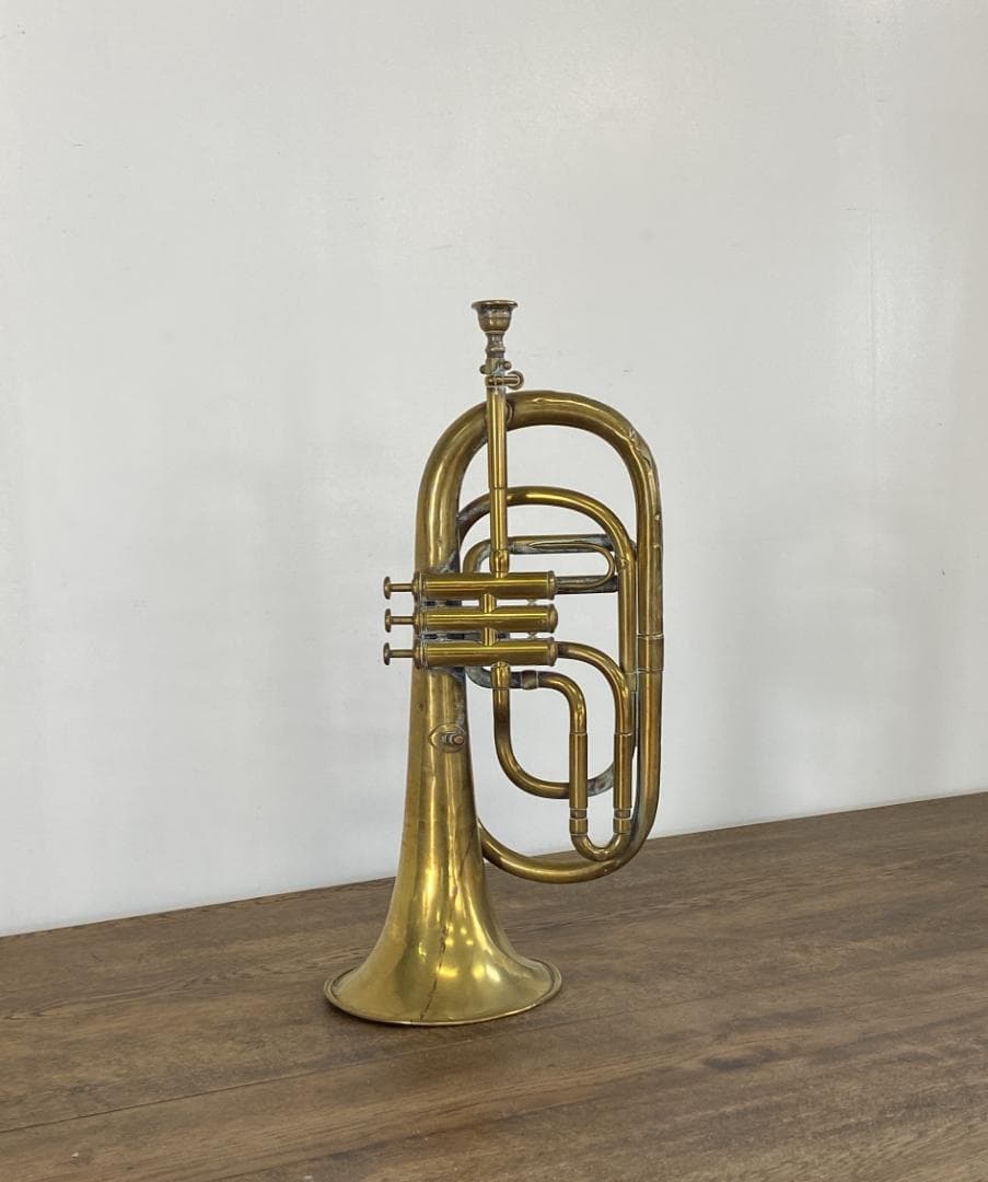 フランス アンティーク ホルン F.Van Cauwelaert オブジェ