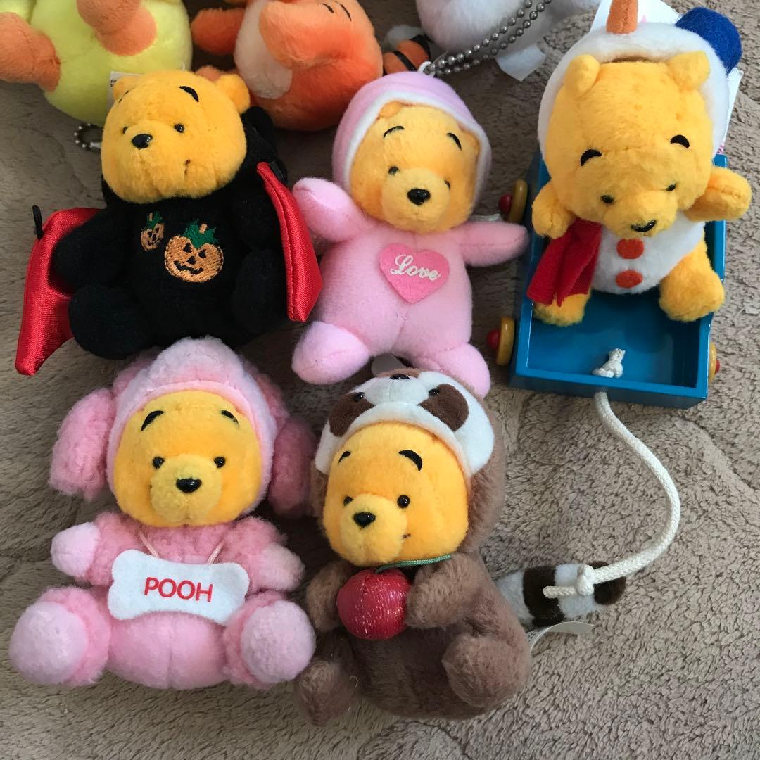 レトロ　プーさん　ぬいぐるみマスコット　ボールチェーン　まとめ売り　着ぐるみ