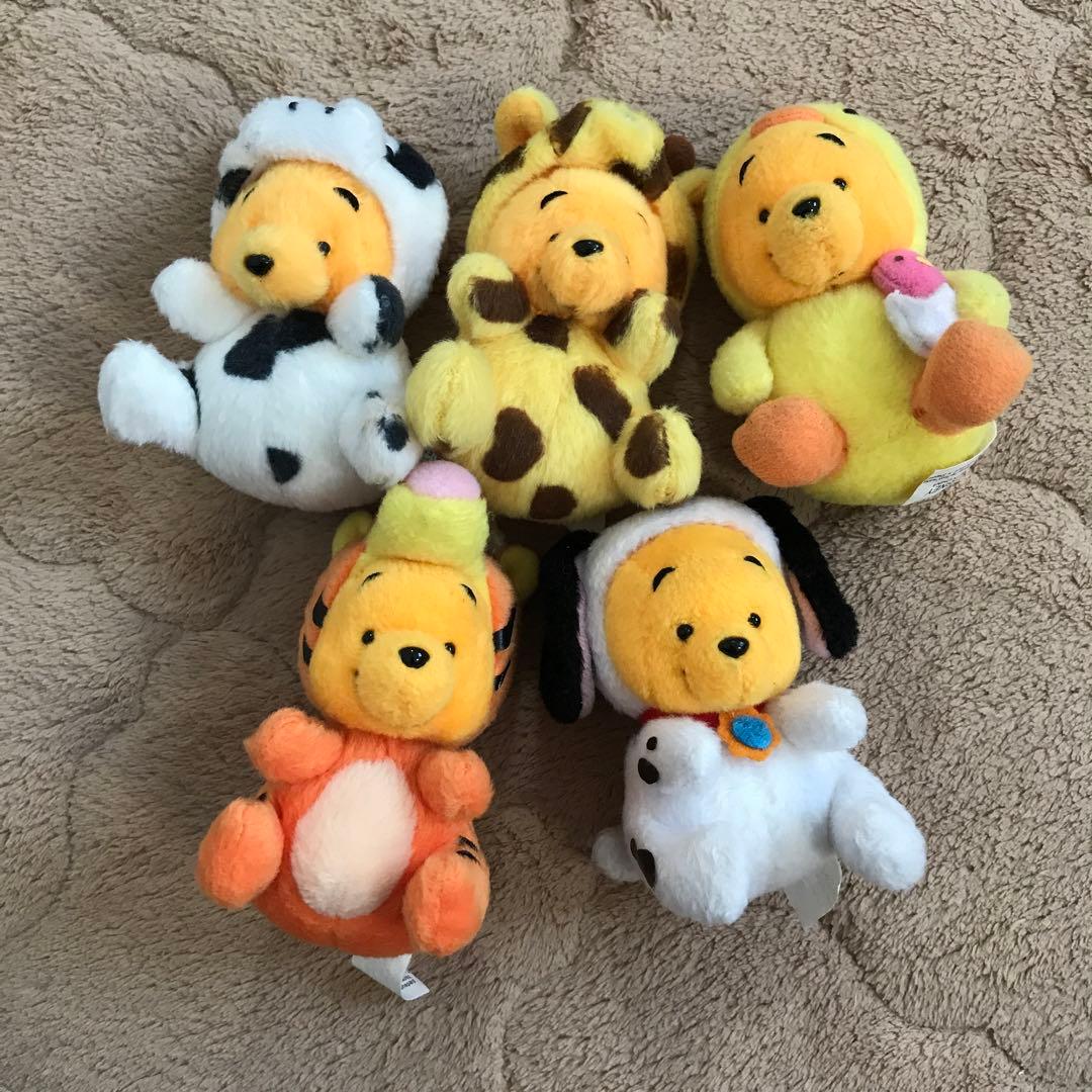 レトロ　プーさん　ぬいぐるみマスコット　ボールチェーン　まとめ売り　着ぐるみ