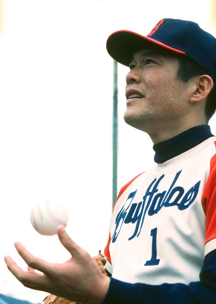 近鉄バファローズ　鈴木啓示 選手　背番号１　ユニフォーム