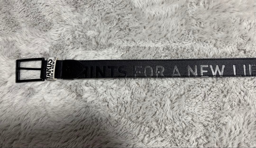 8YARDS TAGLINE DEBOSSED BELT Black【完売品】