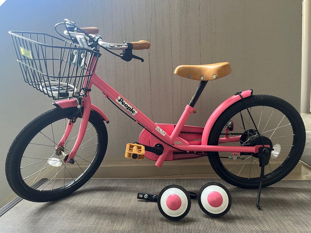 お受け取り限定(江古田) PEOPLE子供用自転車 18インチ　ピンク