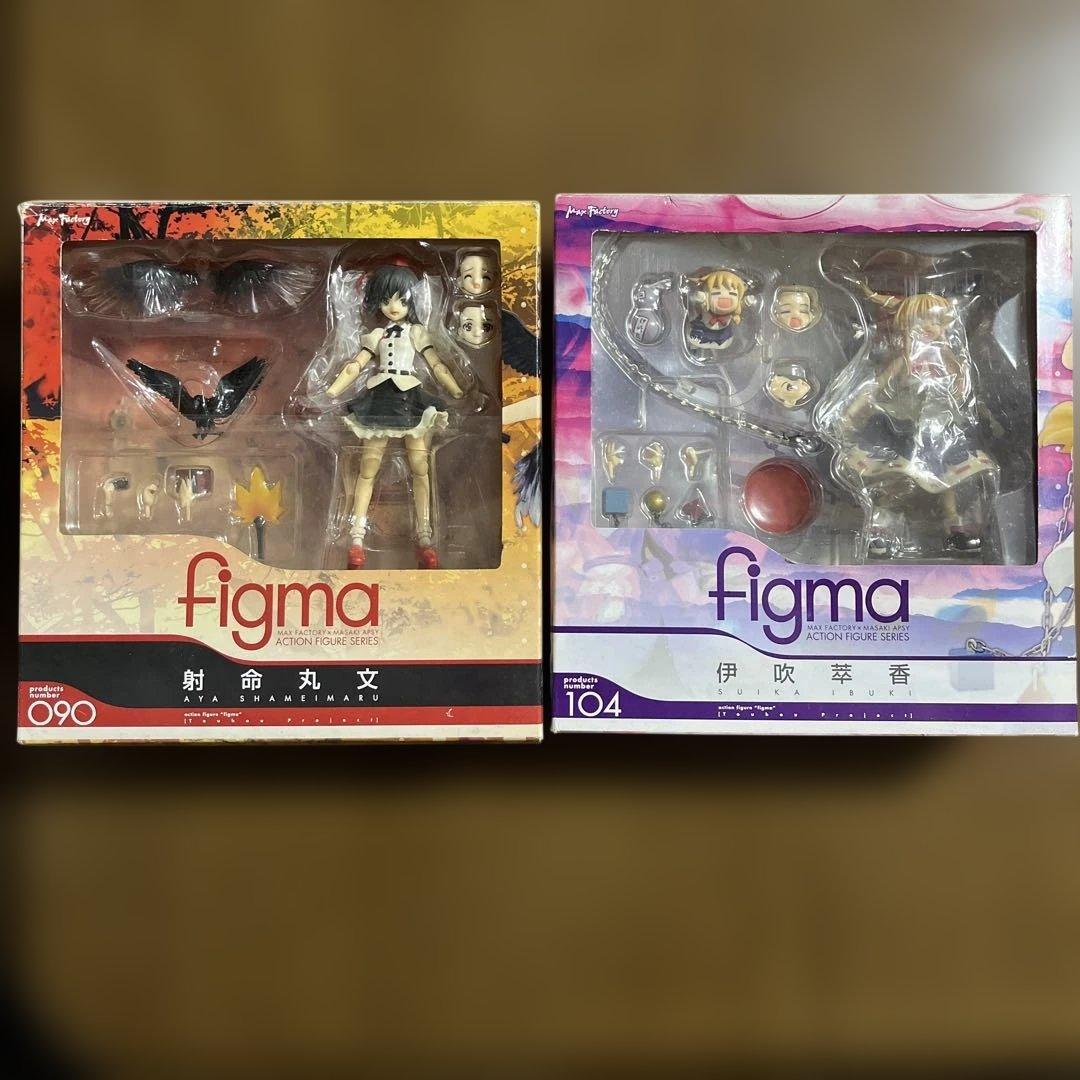 figma 射命丸文 & 伊吹萃香 セット売り【中古】【黄ばみあり】