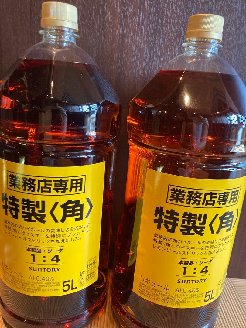 SUNTORY 角　ウイスキー 5L 2本セット