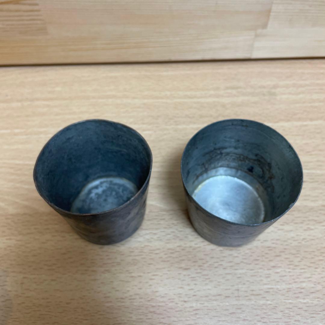 ピューターカップ　2個　アンティーク