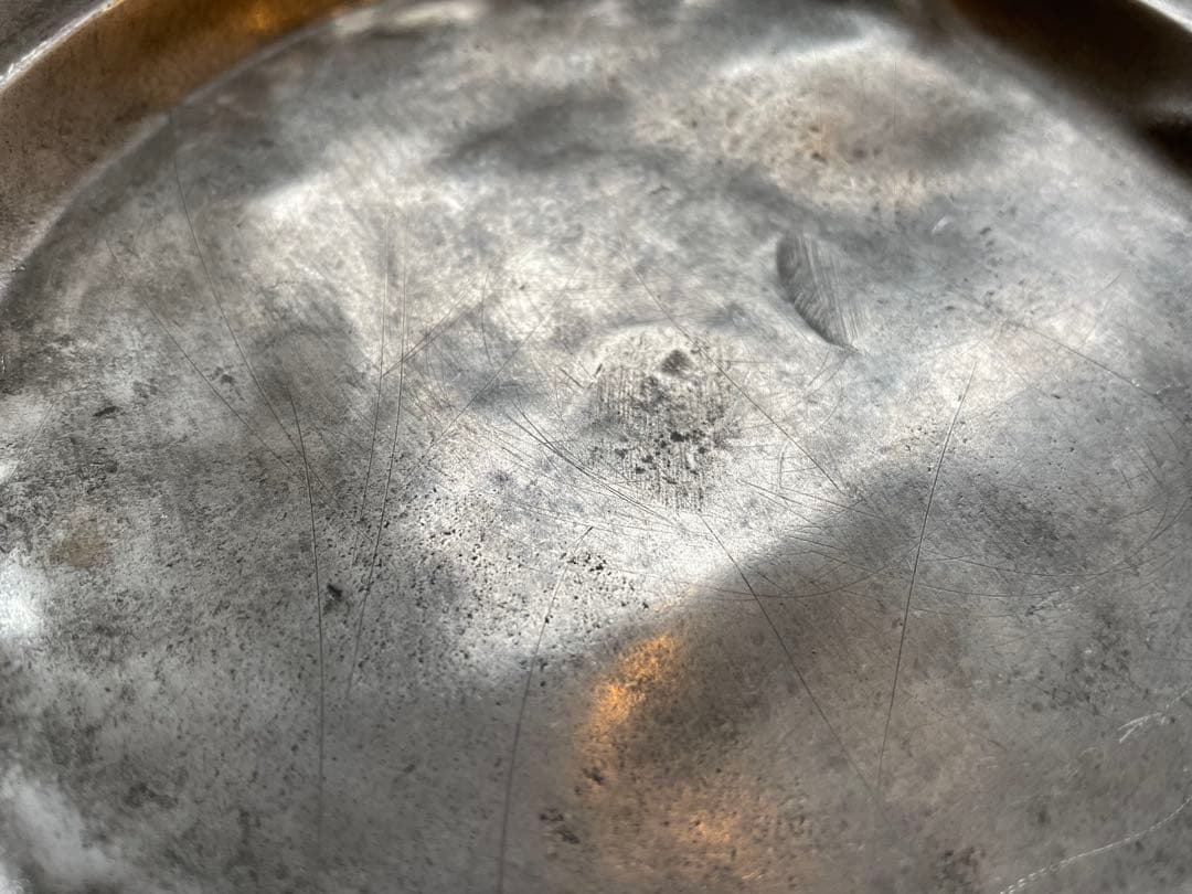 フランス　古いピュータープレート