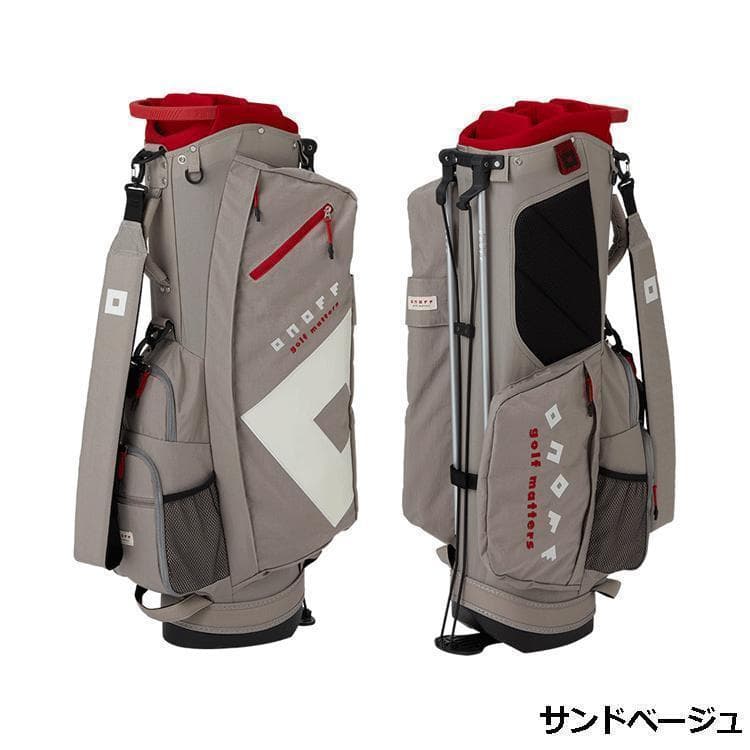 新品 ONOFF オノフ キャディバッグ スタンド OB0324 サンドベージュ
