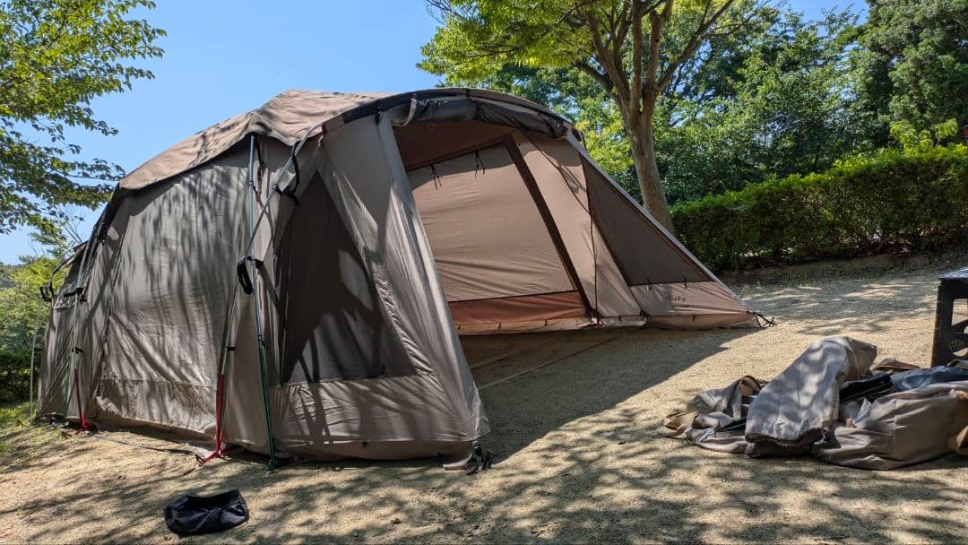 アルペンAOD3テント タープ（タープ未使用）、グランドシートインナーマット付①