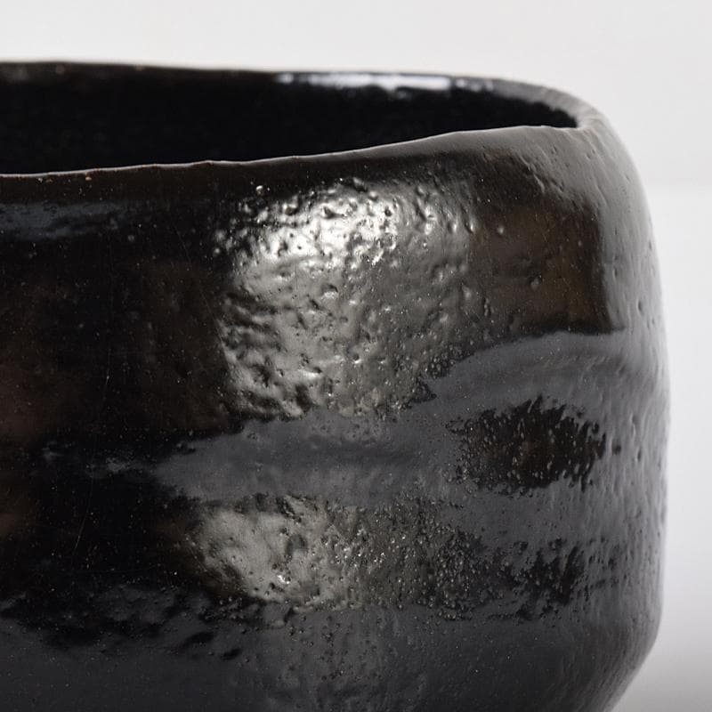 茶道具　楽吉左衛門　黒楽茶碗　共箱　M　R8140