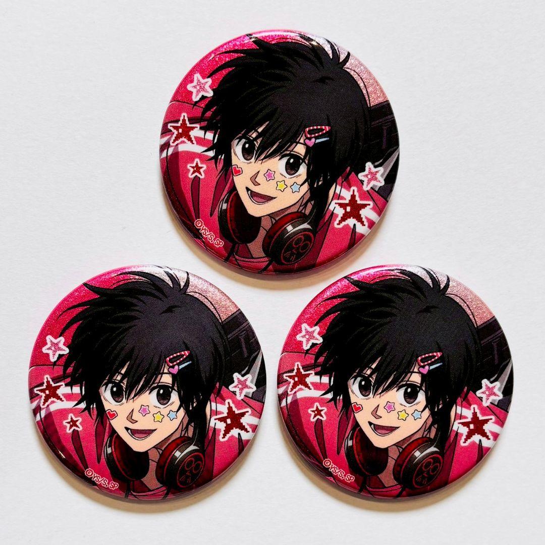 南雲3点　缶バッジ　デコラVer.　サカモトデイズ