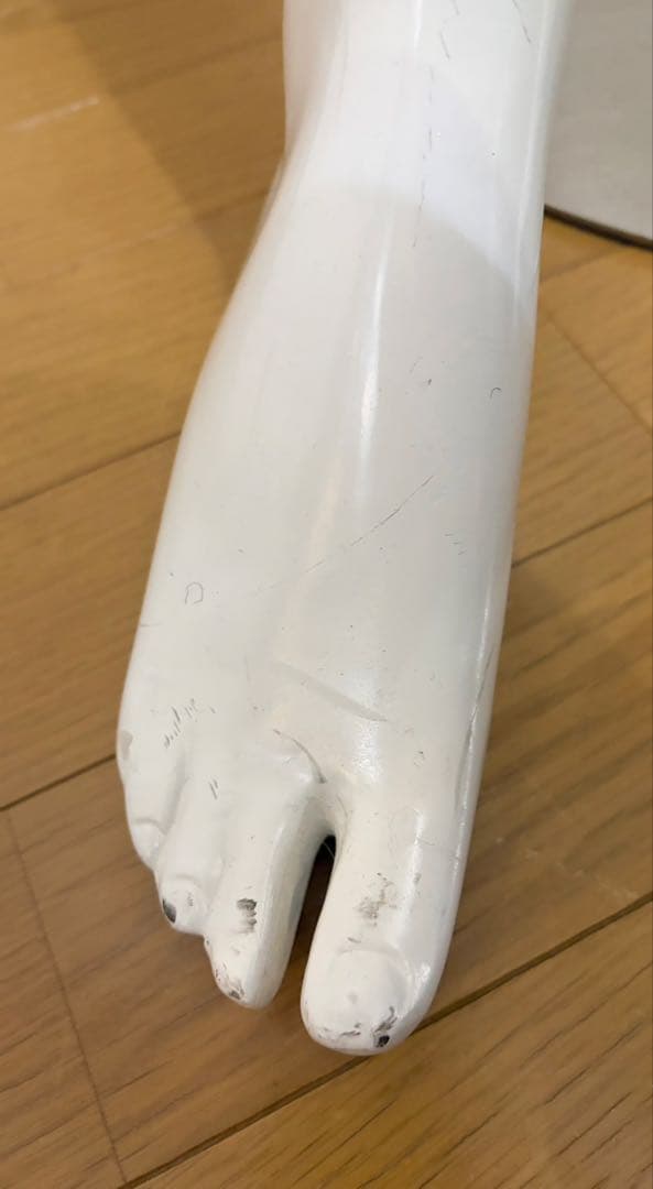 女性用ホワイトマネキン 約170cm スタンド付き