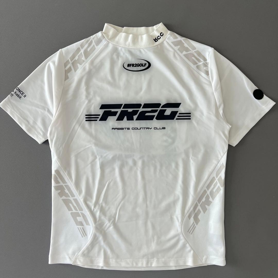 FR2 GOLF エフアールツーゴルフ　モックネック　メンズ　M 白　速乾　ろこ