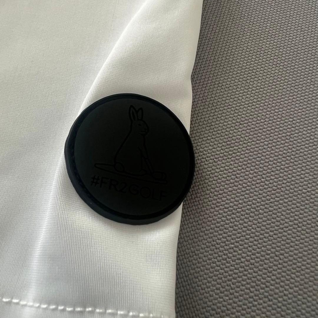 FR2 GOLF エフアールツーゴルフ　モックネック　メンズ　M 白　速乾　ろこ