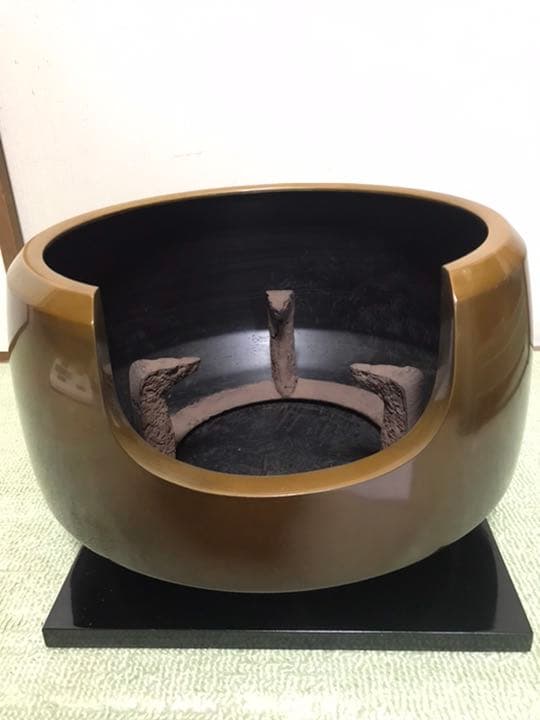 茶道具 風炉　面取　都色