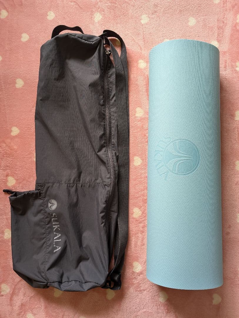 SUKALA リバーシブルヨガマット 145cm×61cm 4mm厚　ケース付